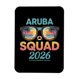 Ímã Esquadra de Aruba 2026 Retro
