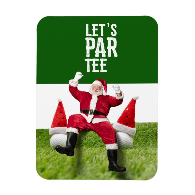 Ímã Esquadra de Natal Santa Claus do Golf Par (Vertical)