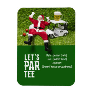 Ímã Esquadra de Natal Santa Claus do Golf Par
