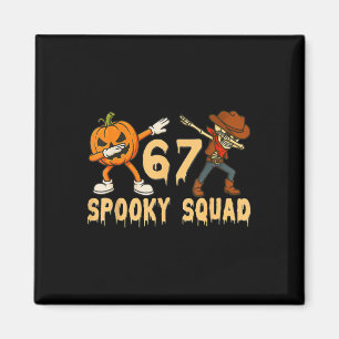 Imã Esquadrão Assustador Abóbora 67 Meme de Halloween