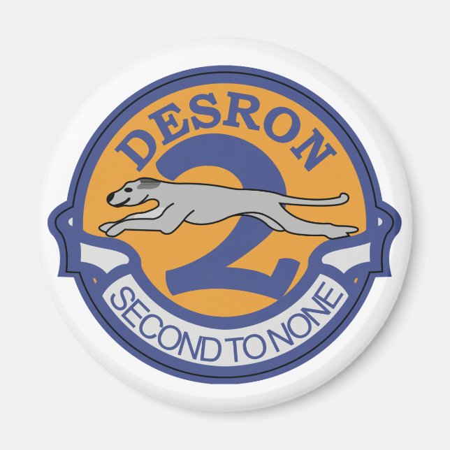 Imã Esquadrão de Destroyer DESRON - 2 (Frente)