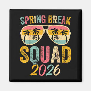 Imã Esquadrão de Férias de Primavera 2026 Amigos Famíl