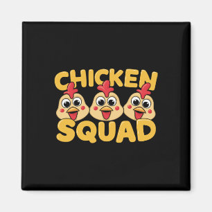 Imã Esquadrão de Frango Design Para Coisas de Amante d