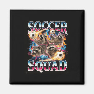 Imã Esquadrão de Futebol Meme Irônico Lixo Panda Diver
