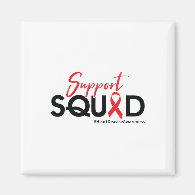 Imã Esquadrão de Suporte - Consciência da Doença Cardí (Frente)