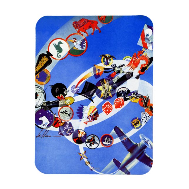 Ímã Esquadrão Insignia (Vertical)