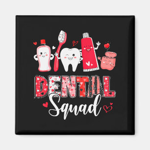 Imã Esquadrão Odontológico Dentista Instantâneo Feliz