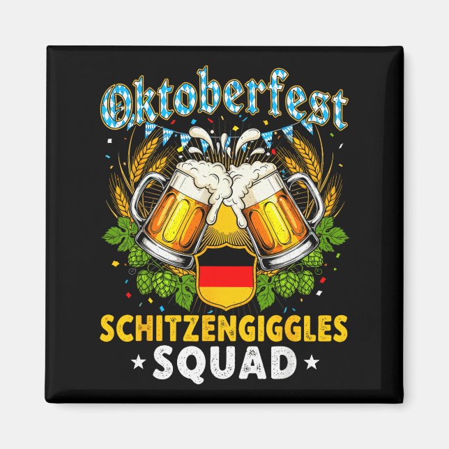Imã Esquadrão Schitzengiggles Cerveja Bávara de Muniqu (Frente)