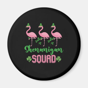 Imã Esquadrão Shenanigan Flamingo Leprechaun St Patric