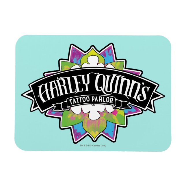 Ímã Esquadrão Suicida | Harley Quinn's Tattoo Parlor L (Horizontal)