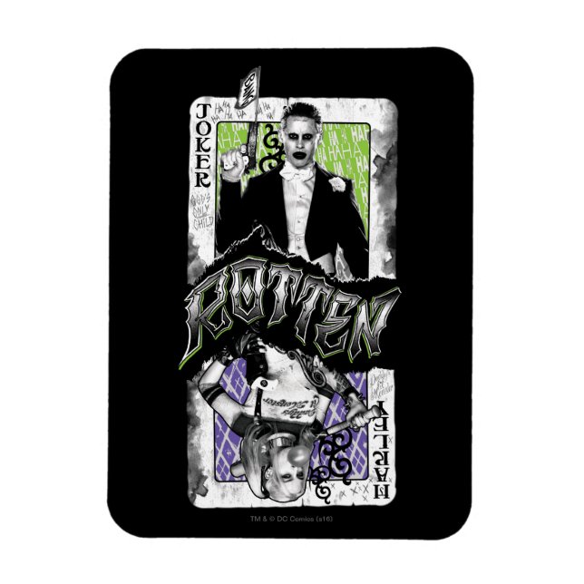 Ímã Esquadrão Suicida | Joker & Harley Rotten (Vertical)