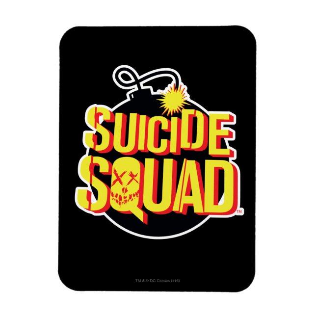 Ímã Esquadrão Suicida | Logotipo Bomba (Vertical)