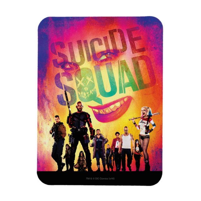 Ímã Esquadrão Suicida | Orange Joker & Squad Movie Pos (Vertical)