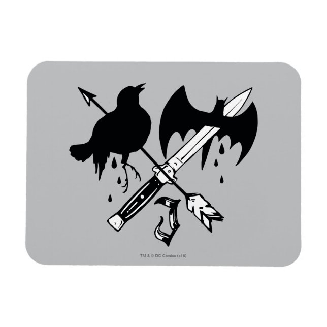 Ímã Esquadrão Suicida | Símbolo de Joker (Horizontal)