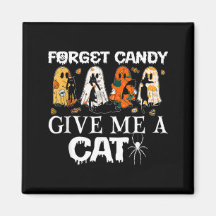 Imã Esqueça Doce Dê Um Gato Fantasma Engraçado Gato Pr
