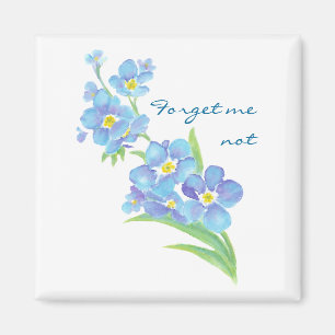 Imã Esqueça-me flor nao feita sob encomenda do jardim