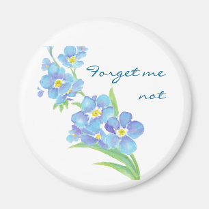 Imã Esqueça-me flor nao feita sob encomenda do jardim