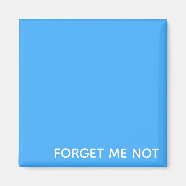 Imã Esqueça o nome da cor não azul (Frente)