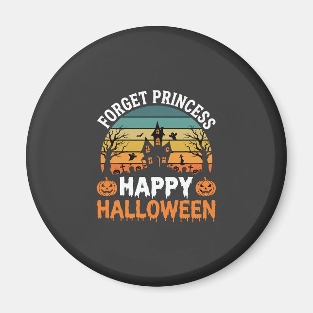 Imã Esqueça Princesa Feliz Halloween Casa Assombrada D (Frente)