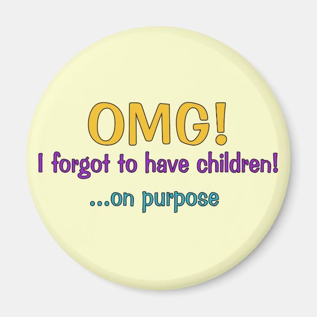 Imã Esqueci-Me De Ter Filhos (Frente)