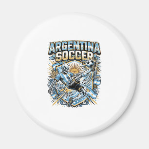 Imã Esqueleto de futebol da Argentina atacante das naç