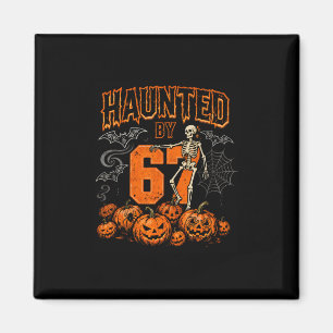 Imã Esqueleto de Halloween Assombrado Seis Sete Número