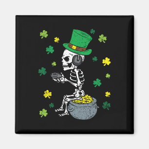 Imã Esqueleto de Jogo Dia de São Patrício Leprechaun G