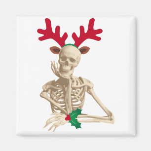 Imã esqueleto de renas de natal