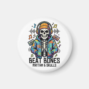 Imã Esqueleto de Ritmo Beat Bones & Caveiras Música Le