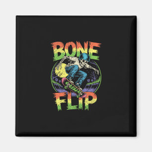 Imã Esqueleto de skate flip ósseo skatista de Hallowee