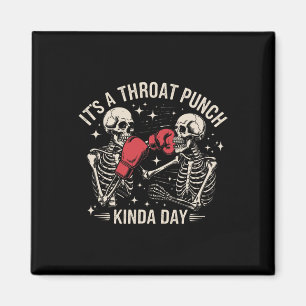 Imã Esqueleto de Soco na Garganta Dia de Boxe Chute