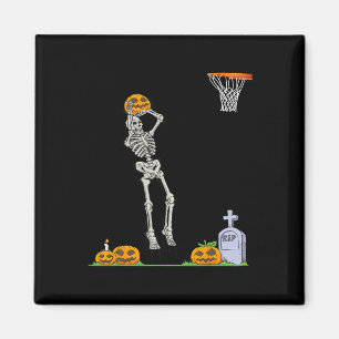 Imã Esqueleto divertido Bysketbyll Halloween Pumpkin