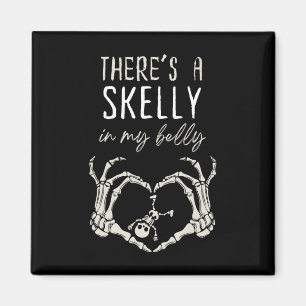 Imã Esqueleto Engraçado Há Skelly na minha gravidez