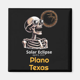Imã Esqueleto Fofo Eclipse Solar Plano Texas