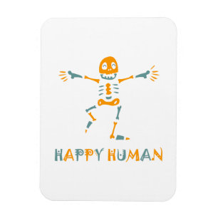 Ímã Esqueleto humano feliz