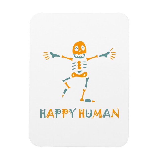 Ímã Esqueleto humano feliz (Vertical)