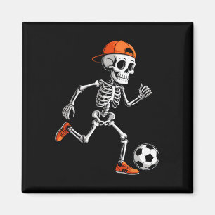 Imã Esqueleto Jogando Futebol Meninos Homens Funny Hal