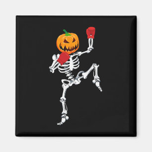 Imã Esqueleto Muay Thai Halloween Abóbora Kickboxing M