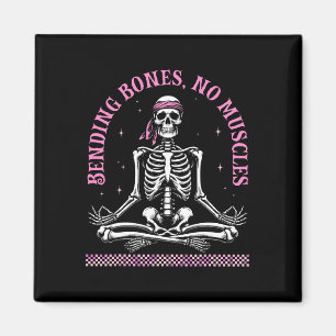 Imã Esqueletos de Yoga Namaste Meditação Divertida de
