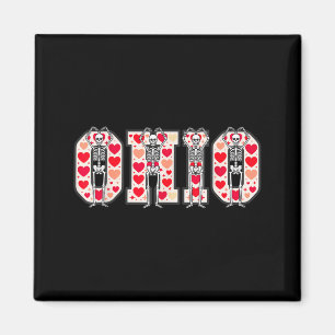 Imã Esqueletos engraçados de O-h-i-o Ohio no Valenti d