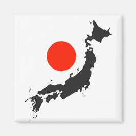 Imã Esquema e círculo do mapa do Japão