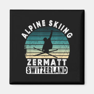 Imã Esqui Alpino Zermatt Suíça Montanhas Suíças