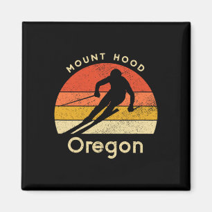 Imã Esqui Antigo Montanha Hood Oregon