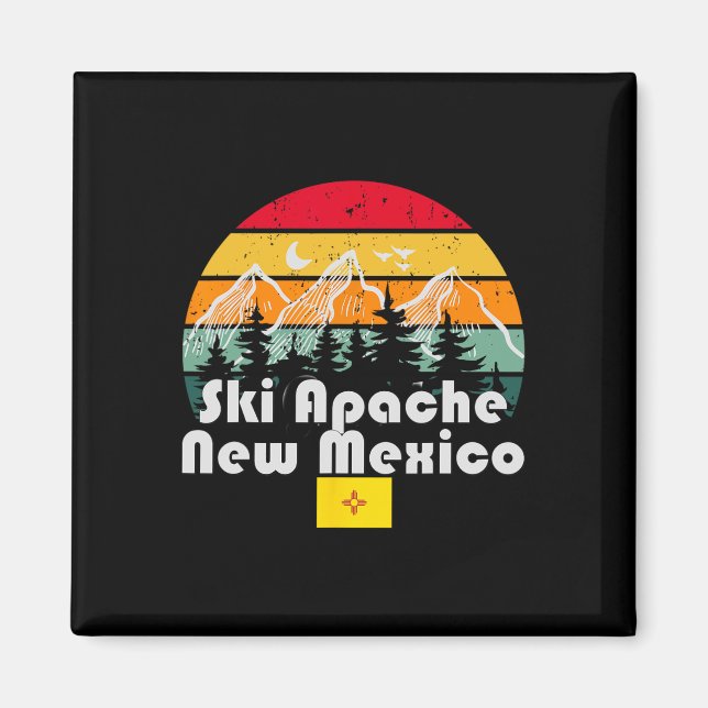 Imã Esqui Apache Novo México, Esqui, Esqui de Neve, Fé (Frente)
