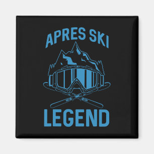 Imã Esqui Apres Ski Lover Legend Winter Skier