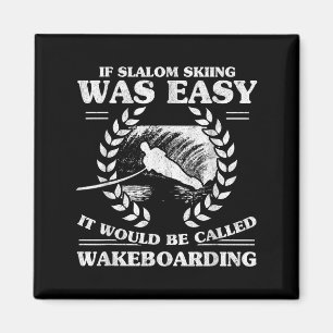 Imã Esqui Aquático Wakeboarding Esqui Slalom Retro Foi