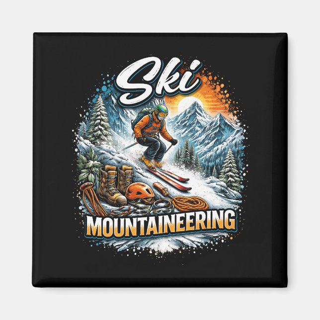Imã Esqui de Montanha (Frente)