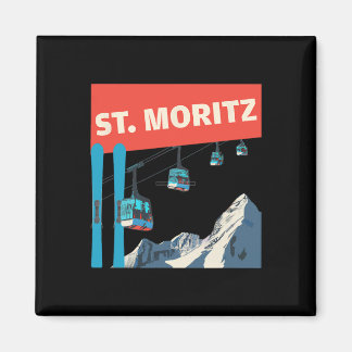 Imã Esqui em St. Moritz - Retro Esqui St. Moritz