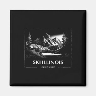 Imã Esqui Illinois Estados Unidos Esqui Esquiador
