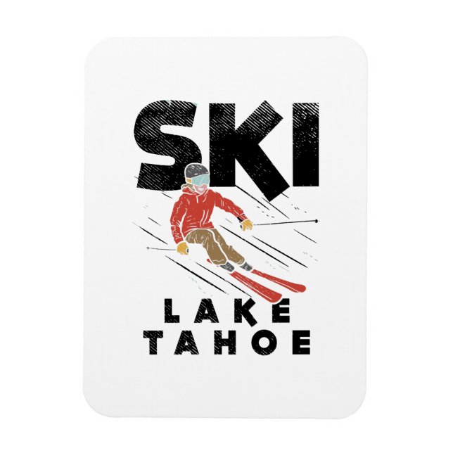 Ímã Esqui - Lago Tahoe de Esqui (Vertical)